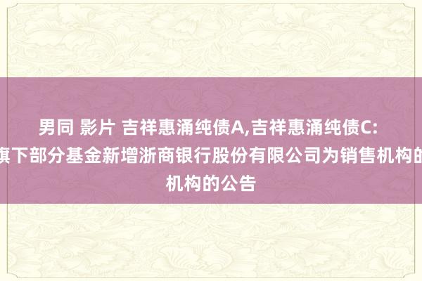 男同 影片 吉祥惠涌纯债A，吉祥惠涌纯债C: 对于旗下部分基金新增浙商银行股份有限公司为销售机构的公告