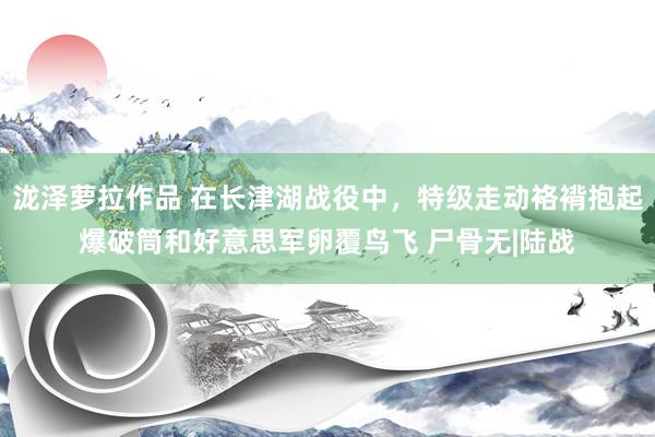 泷泽萝拉作品 在长津湖战役中，特级走动袼褙抱起爆破筒和好意思军卵覆鸟飞 尸骨无|陆战